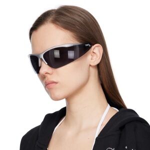 Praying SSENSE Exclusive Silver Wraparound Sunglasses
